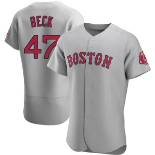 Authentic Men's Rod Beck Boston Red Sox Road Jersey - Gray