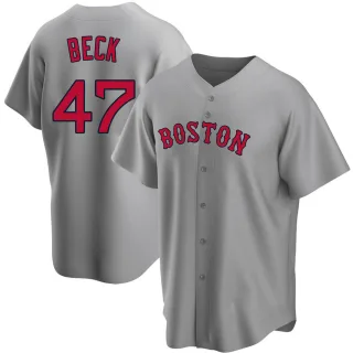 Replica Men's Rod Beck Boston Red Sox Road Jersey - Gray