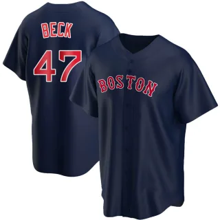 Replica Youth Rod Beck Boston Red Sox Alternate Jersey - Navy